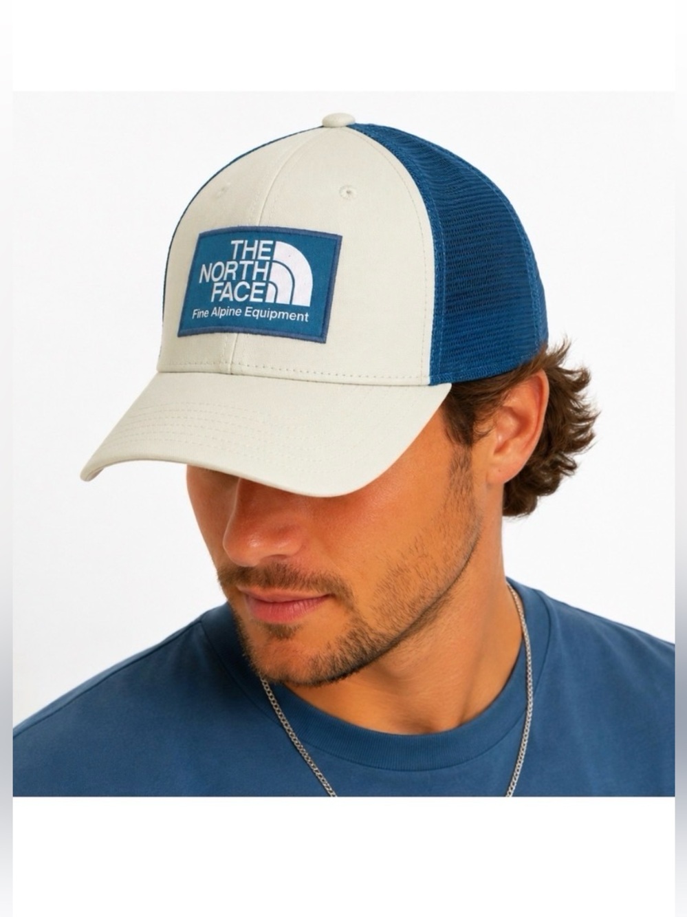 THE NORTH FACE Blue Two Tone Hat
